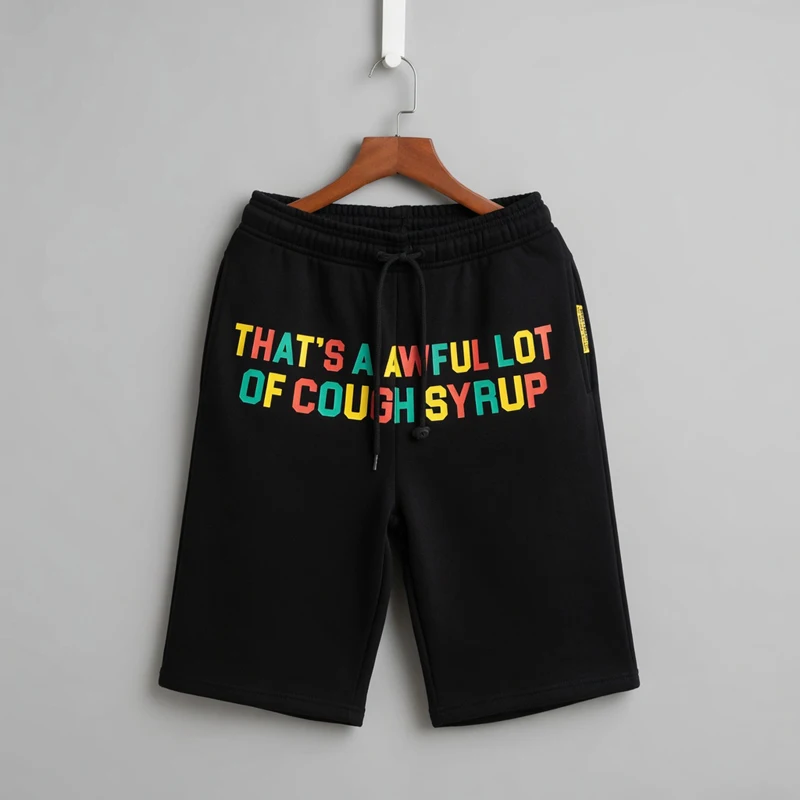 

Это ужасно много сиропа от кашля. Короткие брюки с принтами, высококачественные мужские и женские брюки с эластичной талией