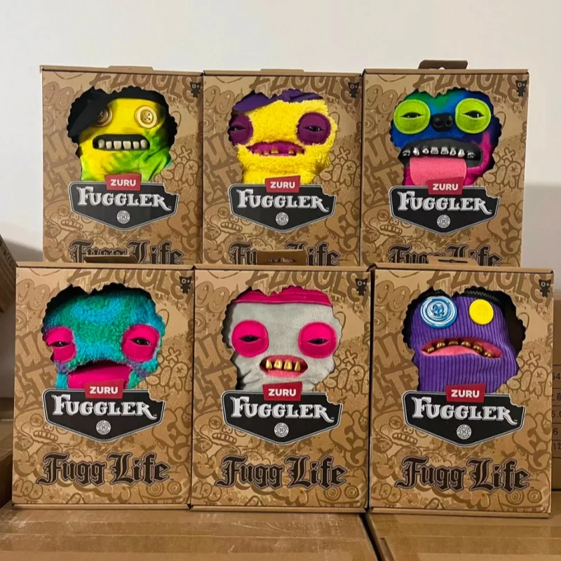 

Genuine Fuggler Monster Hip Hop Series 23cm Plush Toys Funny Ugly Teeth Monsters Stuffed Animal Dolls Collectible Toys Gift