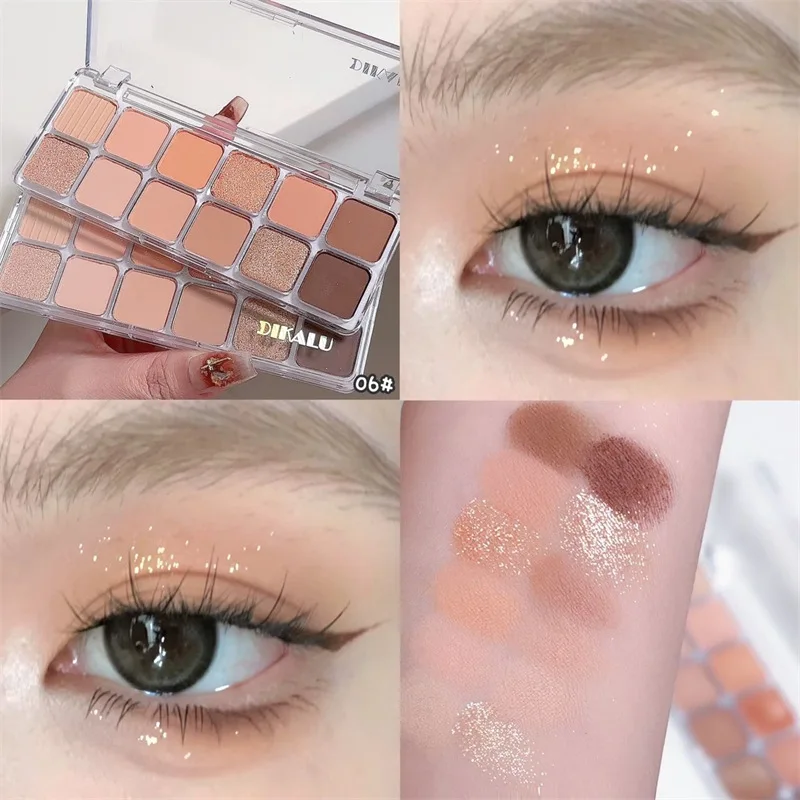 12 Colors Glitter Eyeshadow Palette Brand Charm Eye Make-up Pallet Cute Women's Cosmetics Beautiful Women Cosmetics 2024