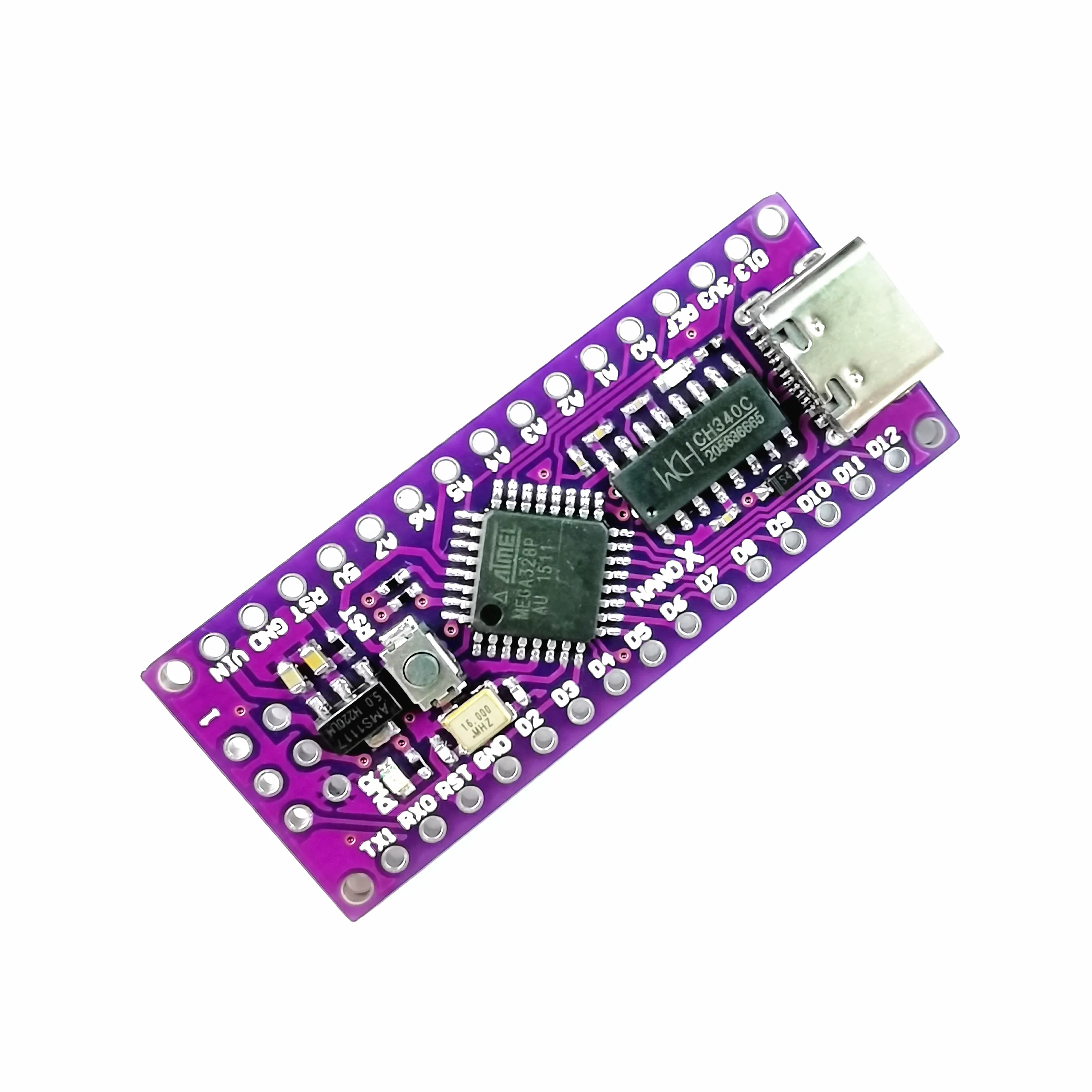 NANO X V3.0 ATMEGA328P-AU TQFP32 5V 16Mhz Type-C USB CH340C SOP16 Compatible with the Original