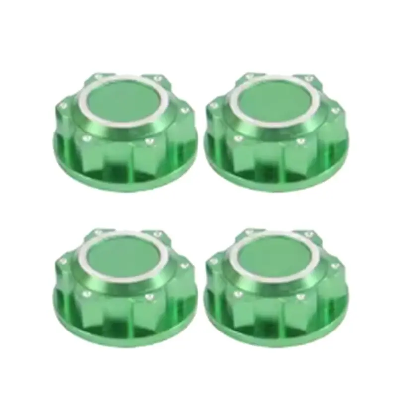 

Комплект из 4 алюминиевых колесных гаек 24 мм с шестигранной головкой и пылезащитными колпачками для радиоуправляемых моделей Arrma 1/5 Kraton 8S и Outcast 8S, противоскользящие