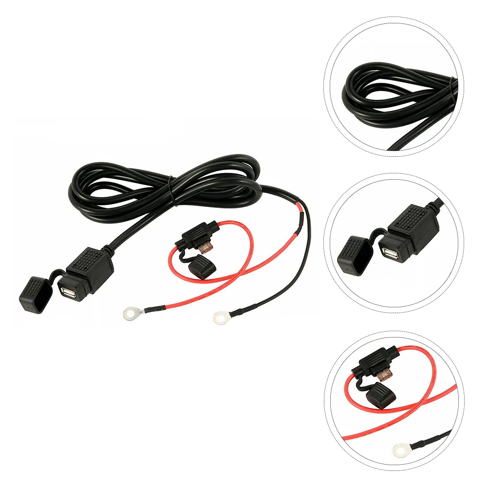 

Motorcycle USB Charging for Cellphone Power Adapter Waterproof Dual Car Abs Motorbike