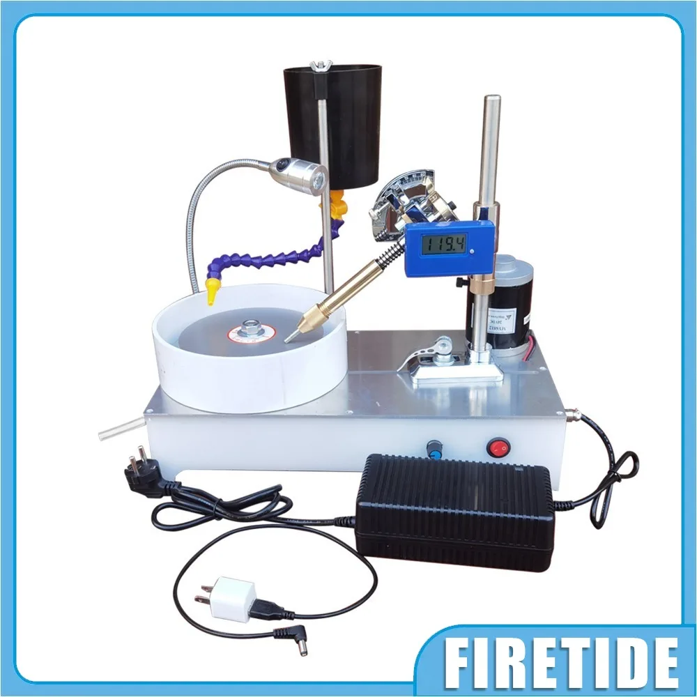 

Полировальный станок Полировщик Плоская шлифовальная машина Гранильный станок 120 Вт 2800 об/мин Шлифовальный станок для огранки драгоценных камней Граненые ювелирные изделия