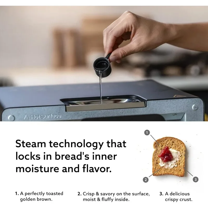 The Toaster | Steam Oven Toaster | 5 Cooking Modes: Sandwich Bread, Artisan Bread, Pizza & Pastry, Oven | Precise Heat Control