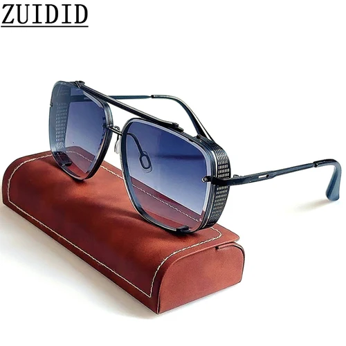 Gafas De Sol Vintage Steampunk para Hombre, Gafas De Sol Punk De gran tamaño para mujer, Gafas De Sol cuadradas Retro a la moda para Hombre, Lunette Soleil Femme