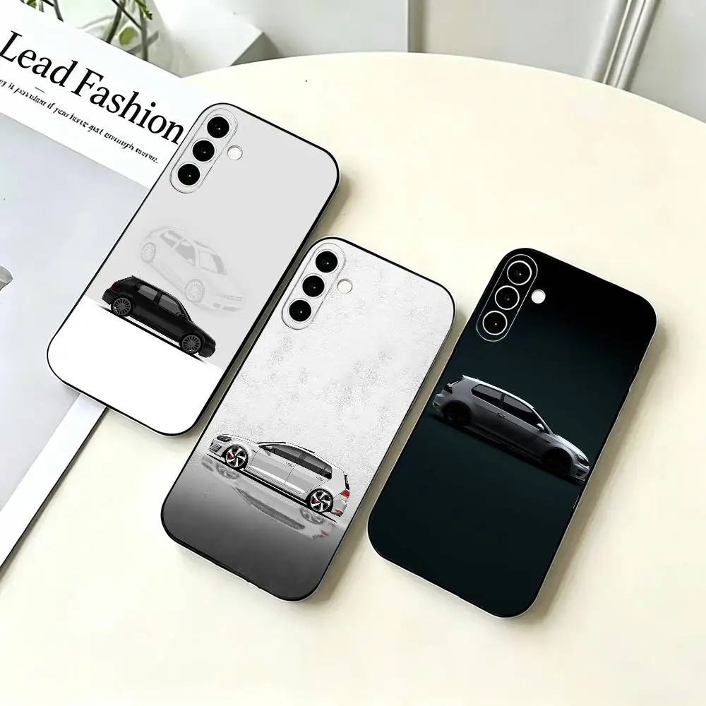 The Car Pocket Rocket G-Golf Phone Case Black Silicone Soft For Samsung A73,A72,A71,A70,A53,A52,A51