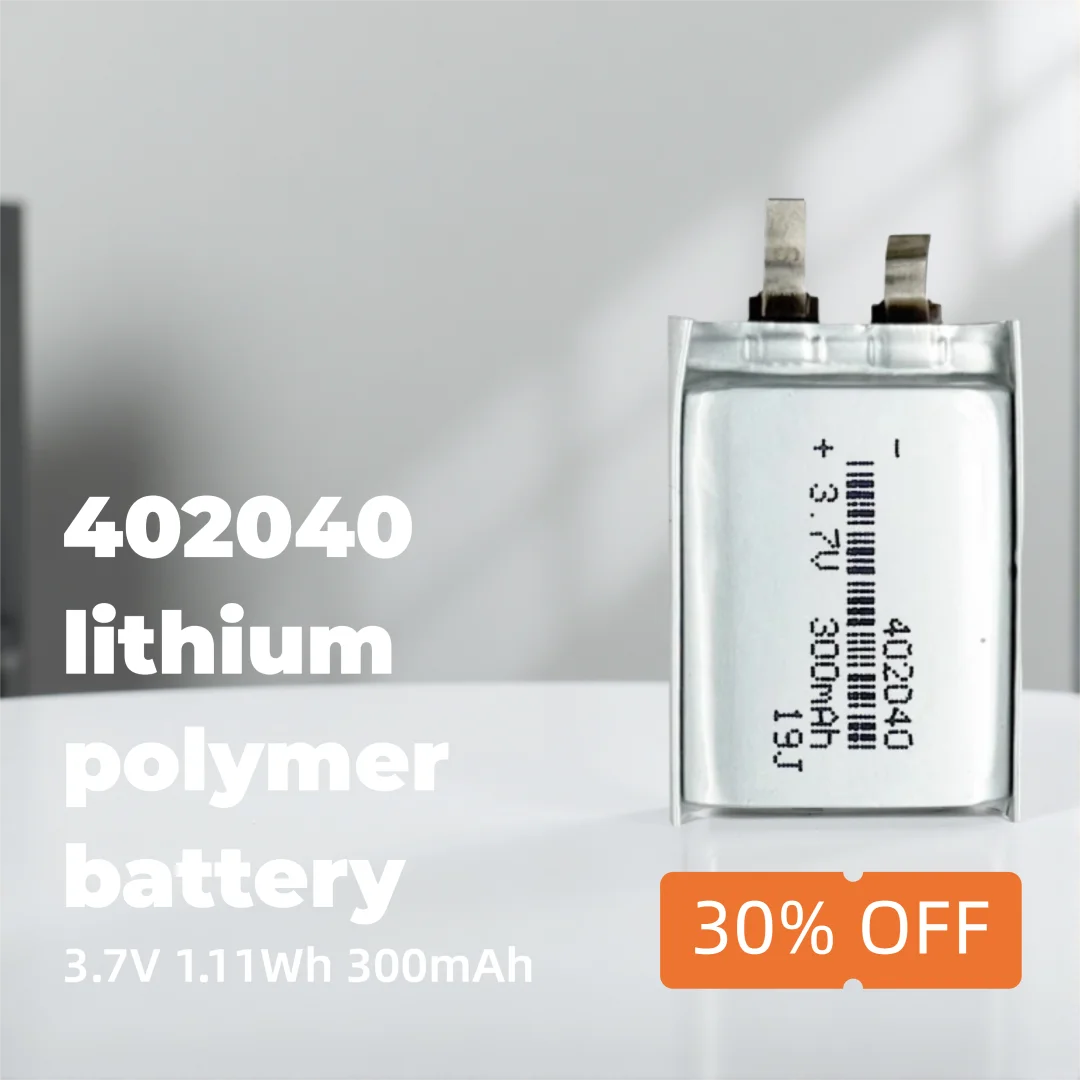 Compact 402040 Li-ion Polymer Battery 3.7V 300mAh Reliable Rechargeable Power Cell for Small Digital Devices