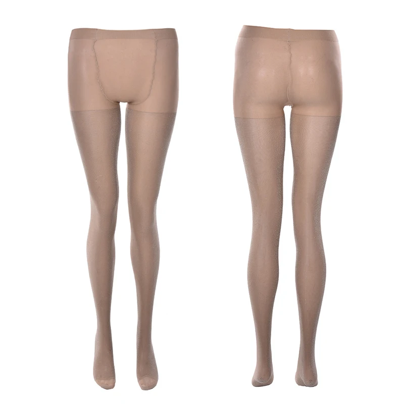 Pearlescent flesh-colored ultra-thin sexy tight silky pantyhose oil Shiny yarns satin Stockings hose Leggings Women