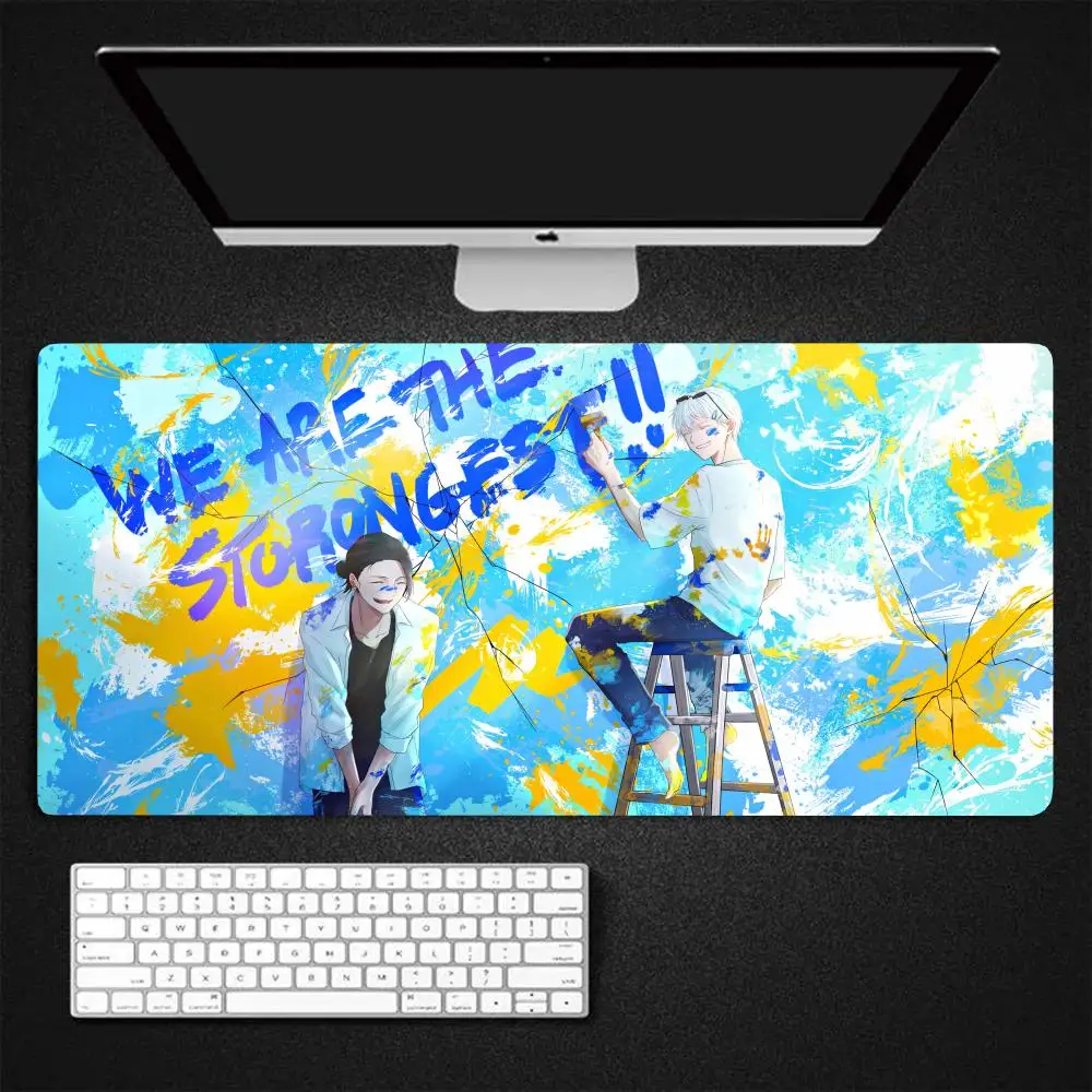 J-Jujutsu K-Kaisen G-Gojo Anime Mouse personality Pad Gaming Mousepad Large 900x400mm MouseMat Gamer Mause Carpet PC Desk