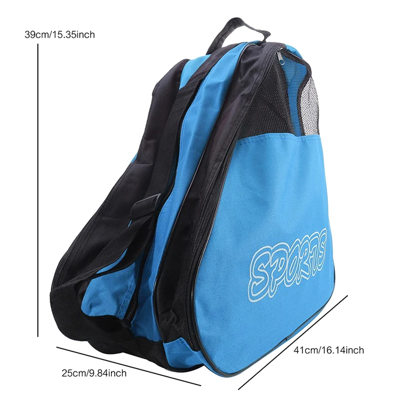 Portable Roller Skates Bag Large Capacity Ice Skating Bag Breathable Kids Inline Skates Bag Skates Storage Bag Skating Shoes Bag