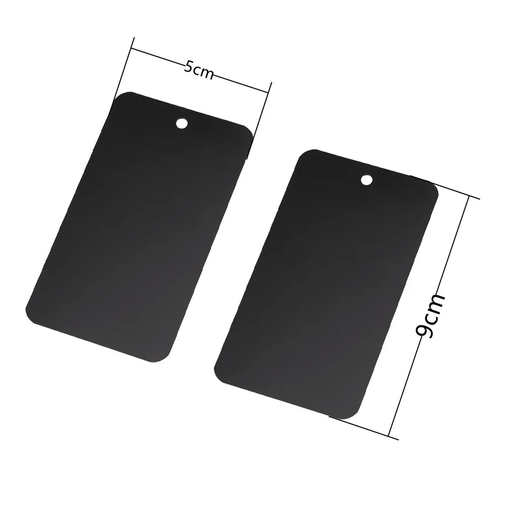 50Pcs 5x9cm Blank Matte PVC Plastic Plastics Frosted Waterproofing Hang Tag DIY With Hole Garment Jewellery Label Display