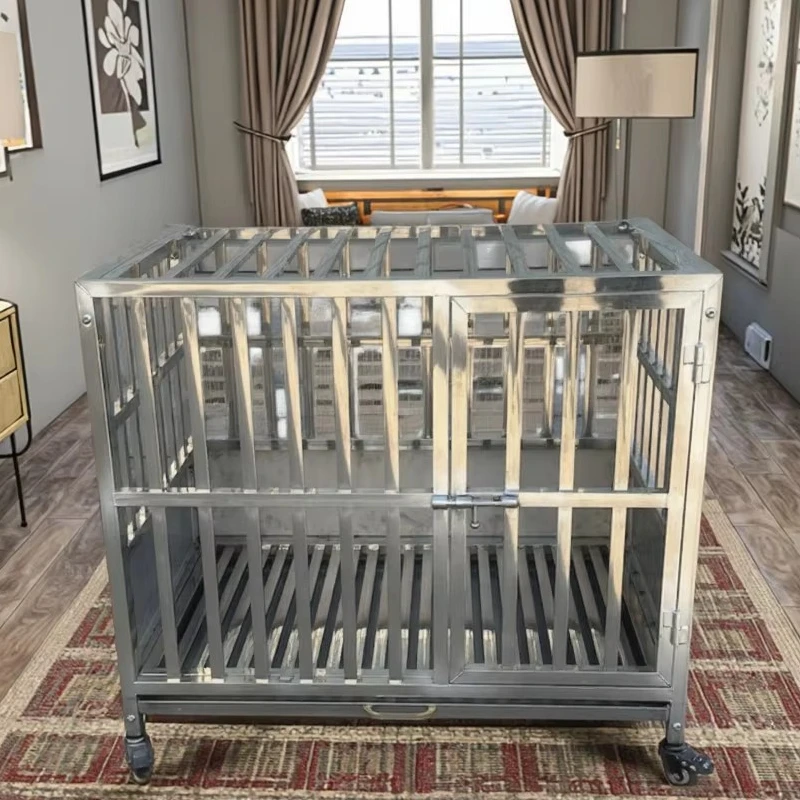 Professional modular dog cage kennel metal large bracket adult big cat dog easy assembly pet dog cage with box packaging
