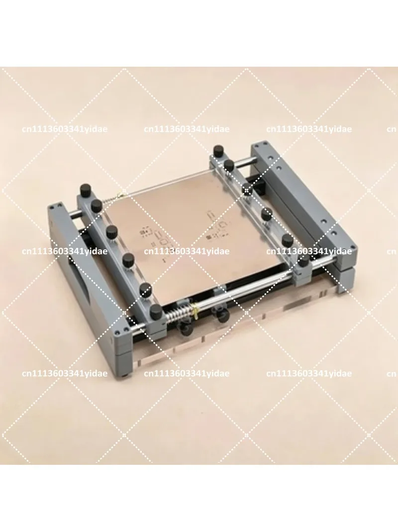 Precision Manual PCB Stencil Printer 250x250mm Desktop SMT Screen Printing Machine for Solder Paste