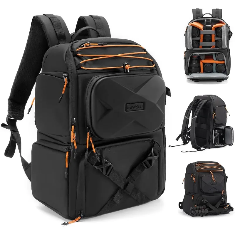 camera backpack Waterproof hard-shell large camera bag outdoor hiking multi-functional photography backpack tripod