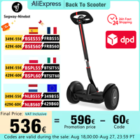 EU Stock Ninebot By Segway S-Max Portable Smart Self-Balancing Electric Scooter 20 km/h 38 km Range Compatible with Gokart kit