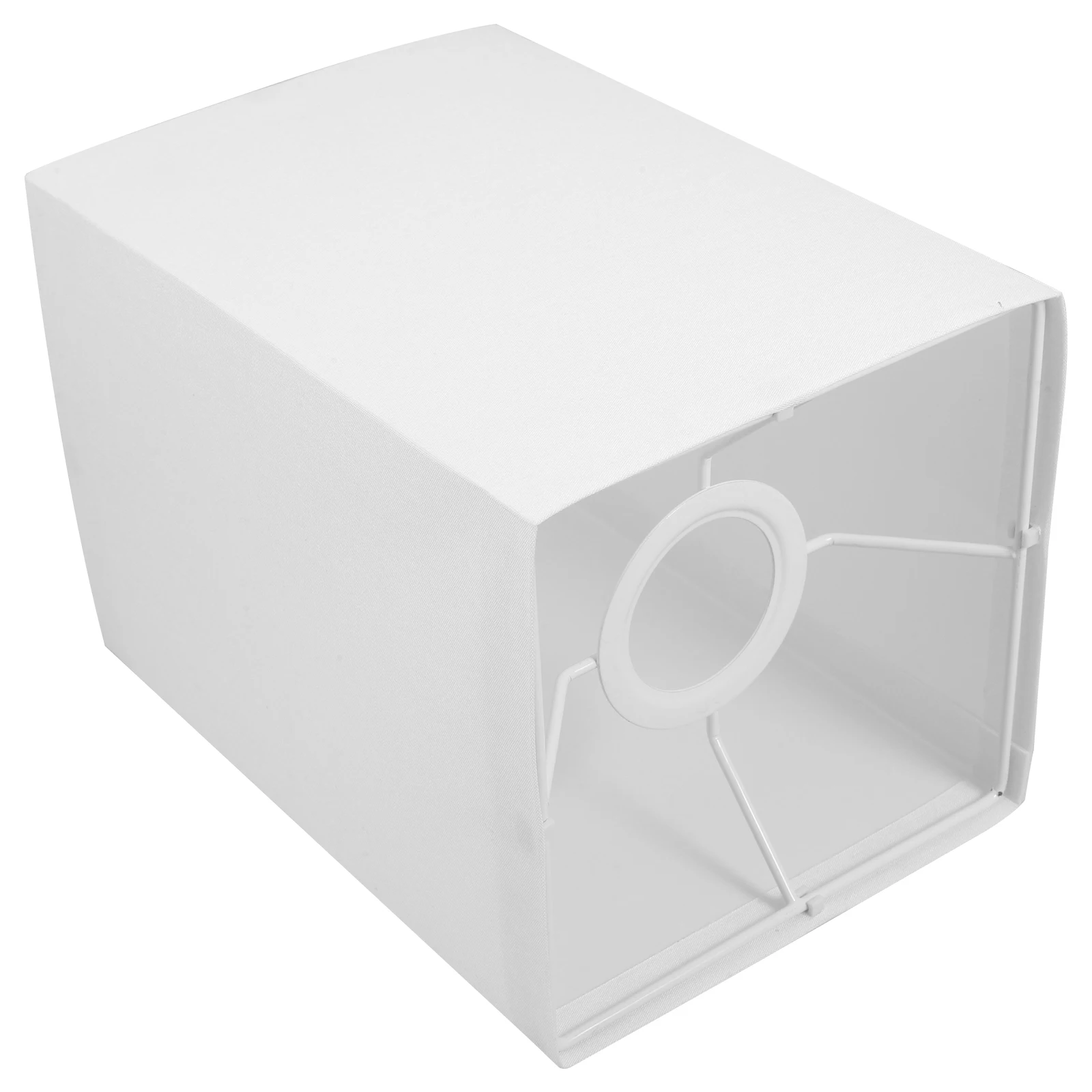 

Square Fabric Lamp Shade Replacement for Table Floor Lamp Bedroom Decor Linen Cloth Light Cover E27 Rectangular Drum Style Hotel