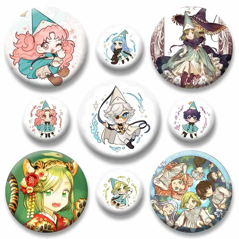 Agott Arklaum Tetia Coco Qifrey Olruggio Richeh Cartoon Lapel Pins Cute Anime Witch Hat Atelier Chibi Badges Collection Brooches