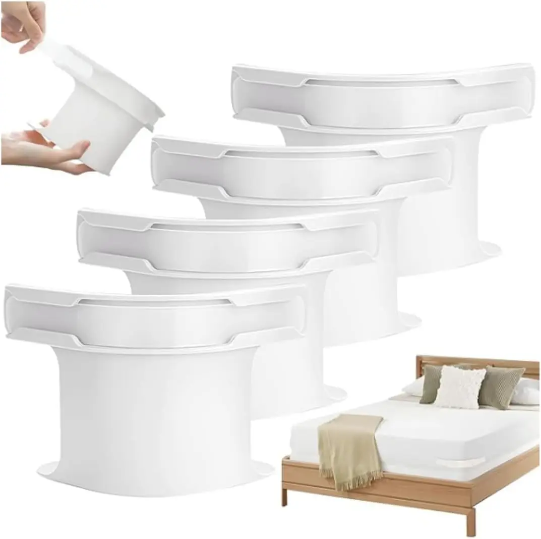 Klipsy do mocowania narożników prześcieradeł, niewidoczne uchwyty do zakrywania łóżka z wytrzymałymi paskami do materaca, uniwersalne blokady do prześcieradeł.