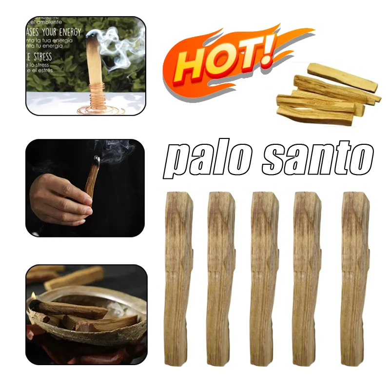 

Gbbma Original Palo Santo Holy Wood Sticks Incense Sweet Smell High Oil Content for Yoga Meditation Prayer Good Luck