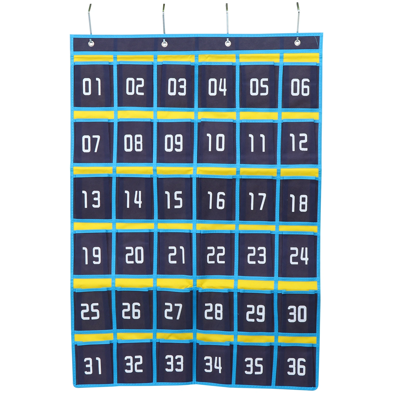 

Wall Storage Bag Cell Phone Hanging Pouch Classroom Organizer Non-woven Fabric Thick Plating Enlarged Pocket Physics Teaching