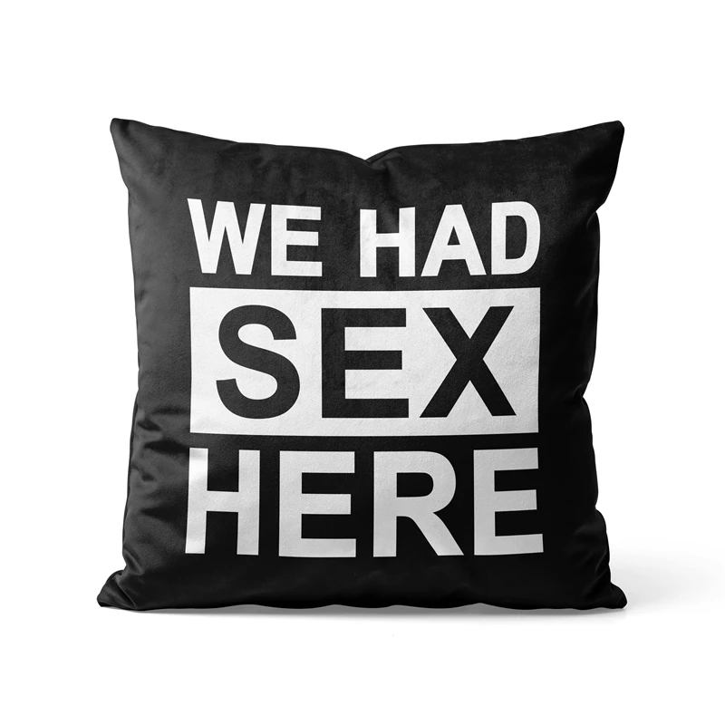 Gaslight Gatekeep Girlboss Set of 4 We Had Sex Everywhere Throw Pillow Cushion Covers Cases Pillowcases for Couch 45cm x 45cm