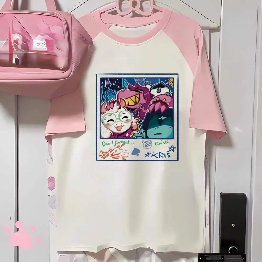 Ralsei tshirt teen Grunge kawaii Punk korean clothes Graphic streetwear tshirt streetwear aesthetic Colorful University harajuku