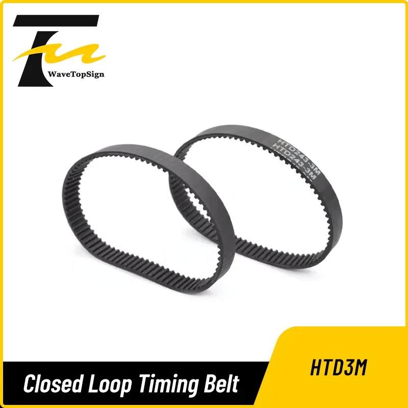 wavetopsign Closed Loop Timing Belt Transmission Belts Htd276-3m Perimeter 276 282 288 297 303 309mm Customized Width 15mm