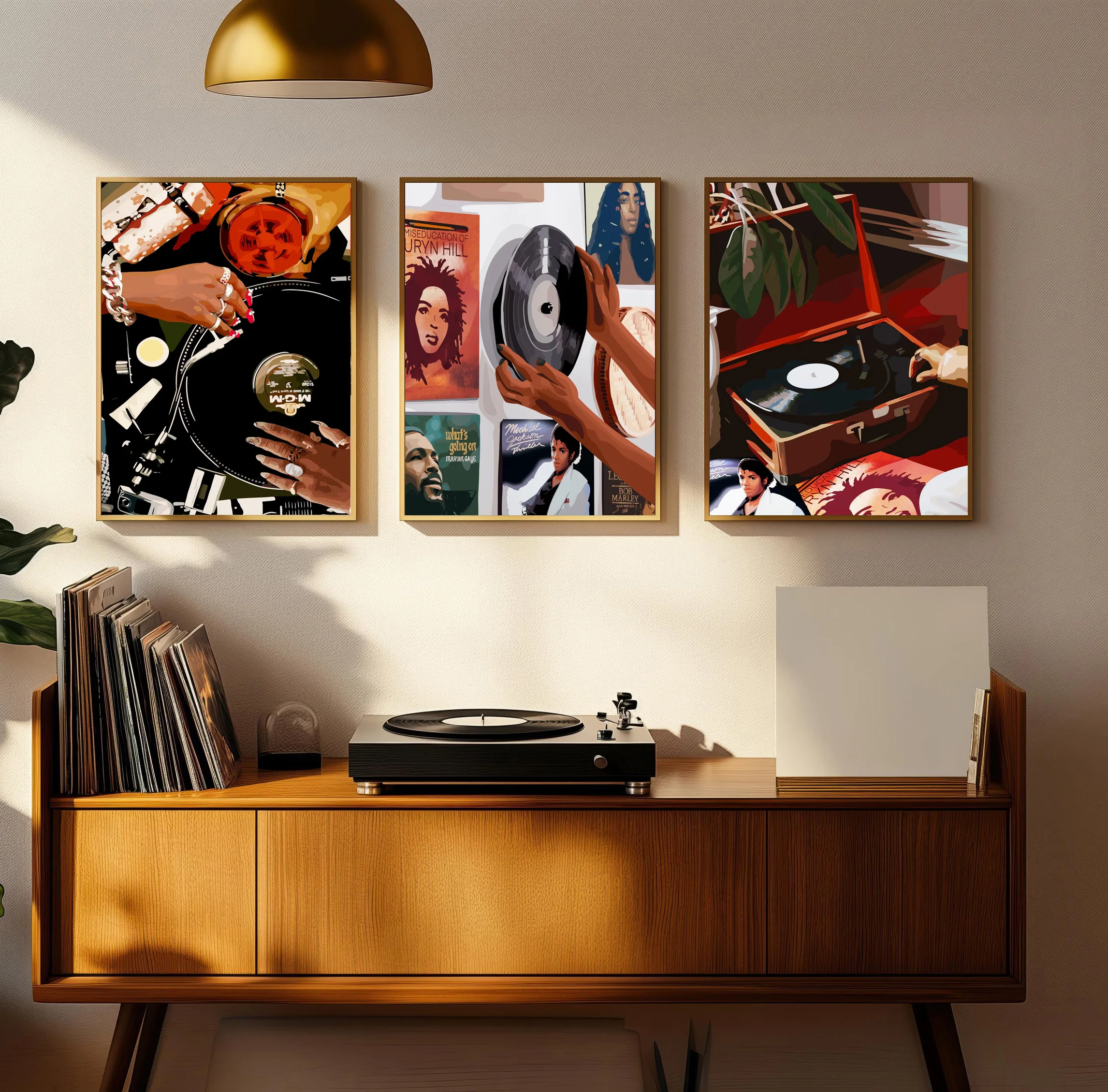 Simple Abstract Sexy Woman Record Jewelry Gold Gourmet Billiards Poster Canvas Paint Prints Art Home Billiard Hall Wall Decor
