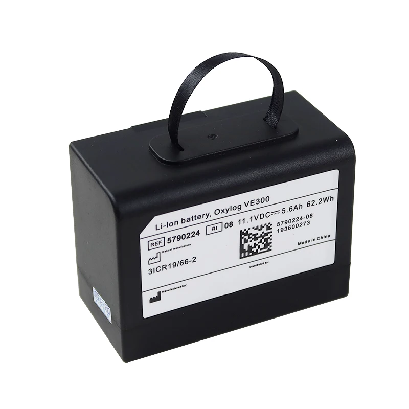Li-ion 11.1V 5600mAh Replacement 5790224-08 5790224 M e dical V e n tilator M o nitor Battery for D rager O xylog VE300