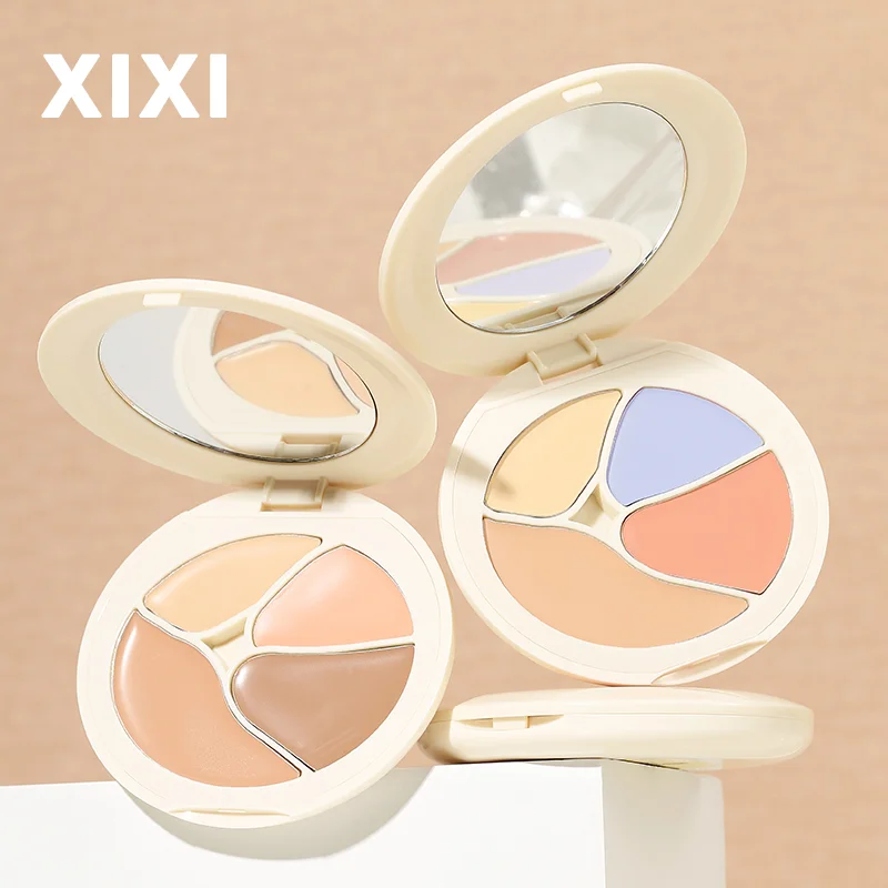 คอนซีลเลอร์สี่สี Facial Coverage Dark Eye Circles Matte Highlight ผิวกระจ่างใสแม้สีผิว Face Moisturizing Cream