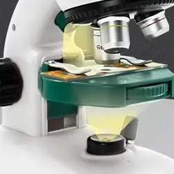 1200X Esperimento scientifico per bambini Microscopio ottico HD Kit giocattolo Esperimentale scientifico educativo con luce Regalo giocattolo STEM per bambini