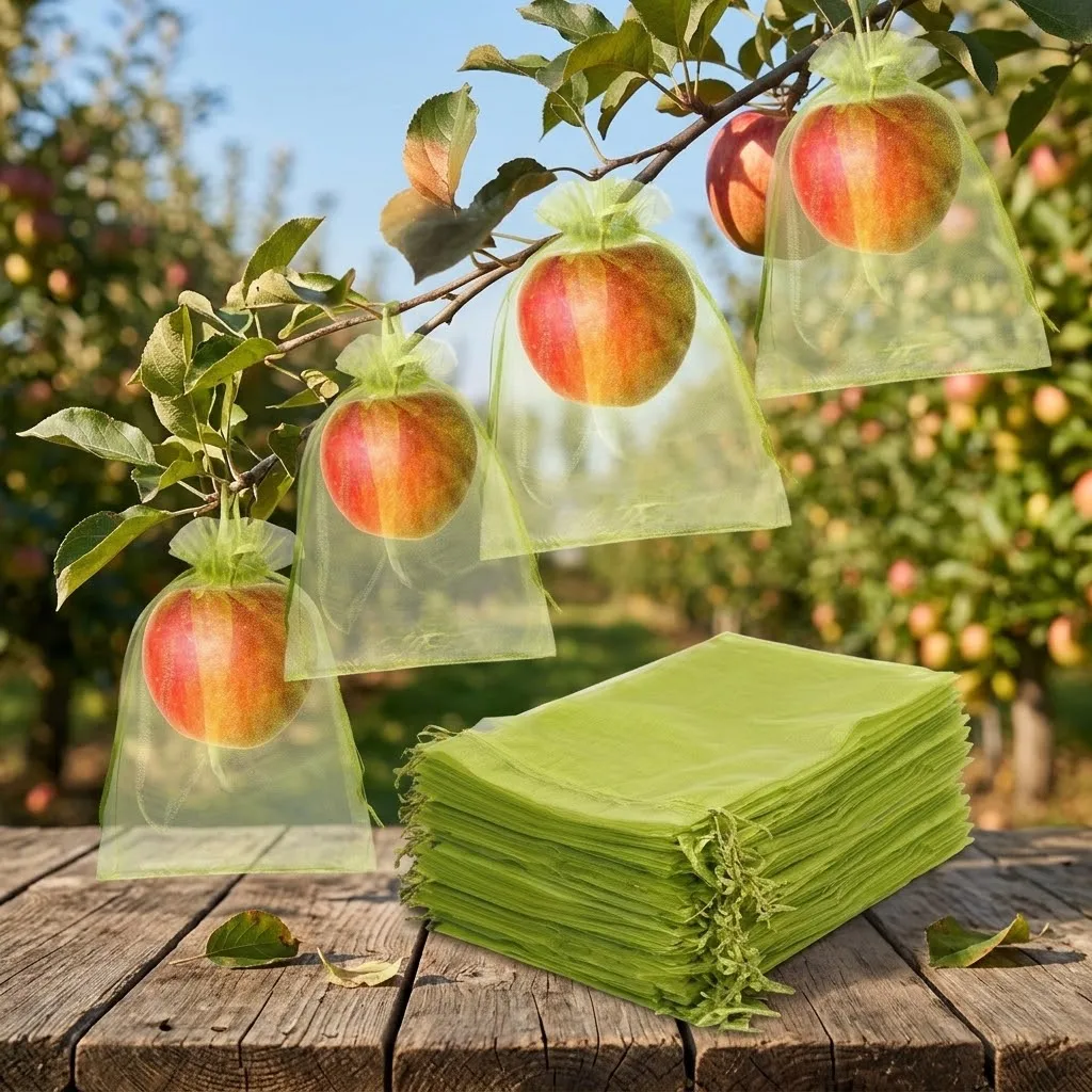 20pcs Reusable Garden Plant Protector Mesh Cover Bags Ideal for Protecting Grapes Tomatoes Bananas Peaches Apples Flowers