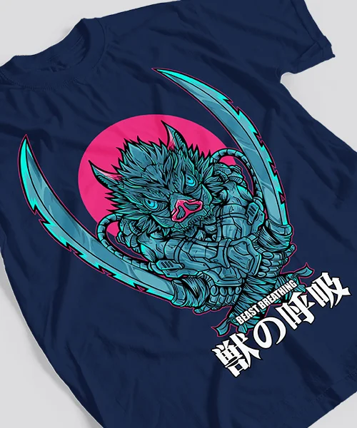 T-shirt for Anime Demon Slayer Inosuke Art