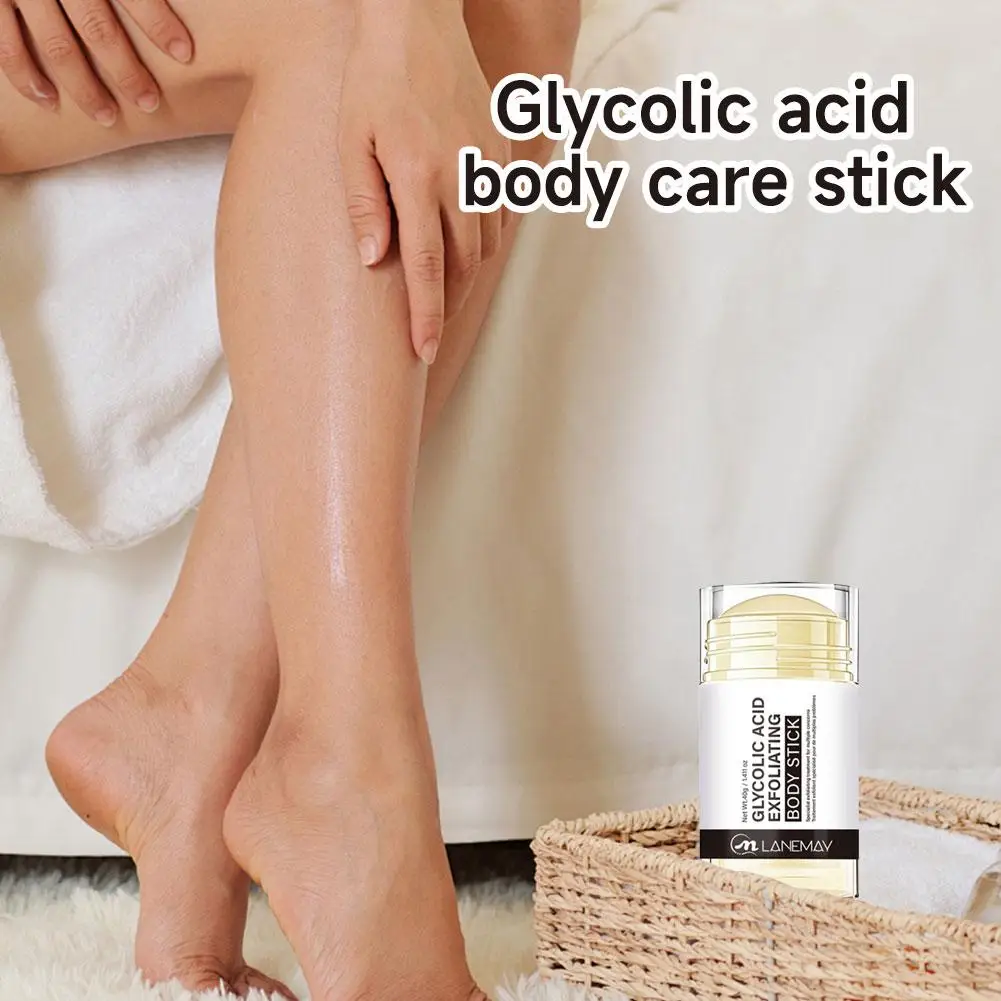 45g Exfoliating Body Stick  Glycolic Acid Remove Blackhead Shrink Pores Cleaning Long-lasting Moisturizing Exfoliating Cream
