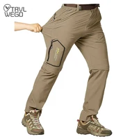 Pantalones tácticos de senderismo de primavera para hombre, ropa de pesca desmontable impermeable, ropa de escalada, pantalones Anti-UV de secado rápido