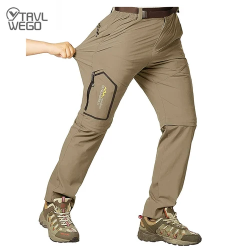 Pantalones tácticos de senderismo de primavera para hombre, ropa de pesca desmontable impermeable, ropa de escalada, pantalones Anti-UV de secado rápido