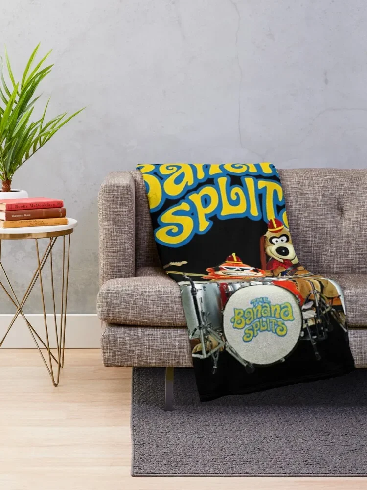 The Banana Splits Racerback Throw Blanket Bed Thermal Blankets