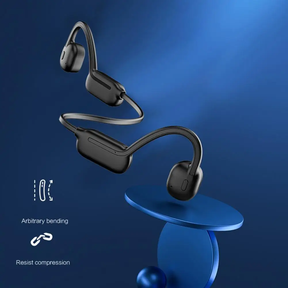 Bluetooth-compatible Bone Conduction Headphone Earphone Ipx8 Waterproof Bone Conduction Bluetooth Headphones for Sports Sweat