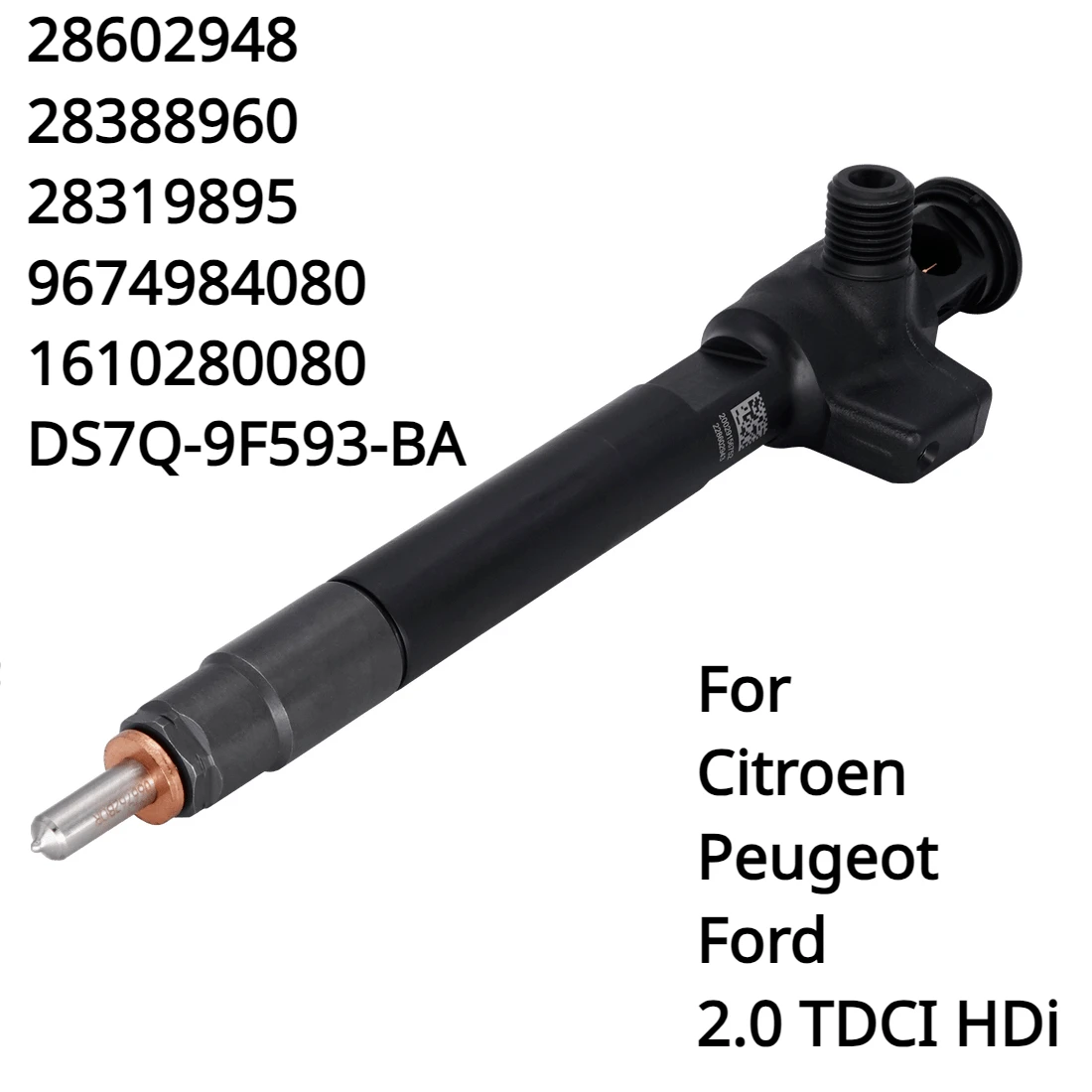 9674984080 28388960 28602948 1610280080 nuovo iniettore di carburante Diesel per Citroen Peugeot Ford 2.0 TDCI HDi