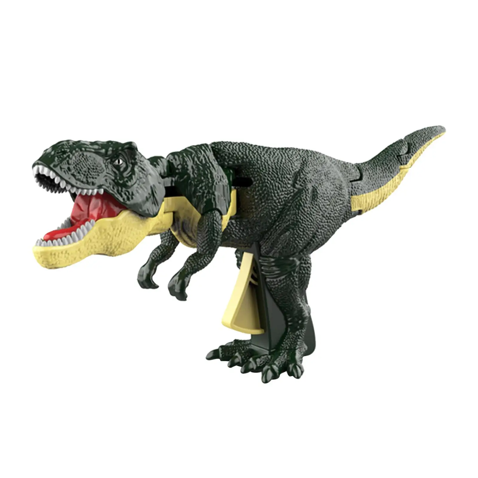 Figura interactiva de simulación telescópica de juguete de dinosaurio mordedor de dedo para