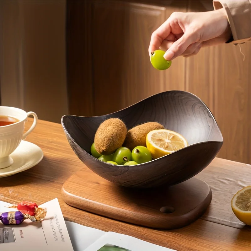 Wood Grain Serving Bowl 6