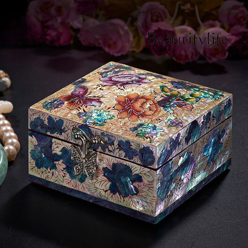 

Lacquer jewelry box, wedding gift, high-end gift box, Christmas and New Year gifts for girlfriends and girls