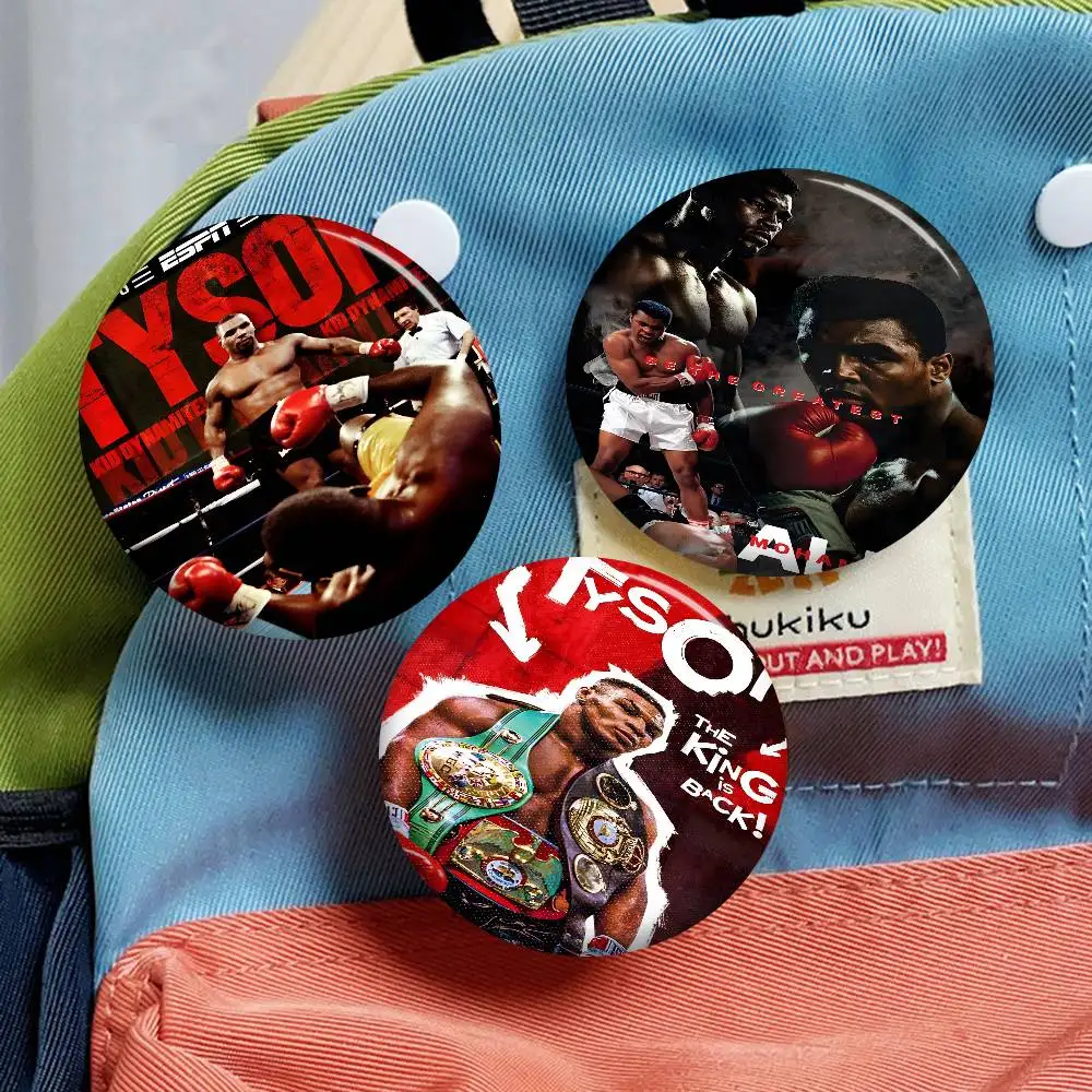 M-Muhammad Ali M-Motivational صفيح لينة زر دبوس بروش شارة معدنية مخصصة مجوهرات اكسسوارات قبعة حقيبة التلبيب