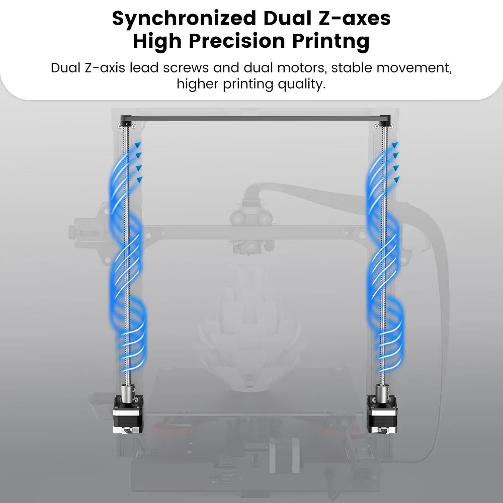 Imagem -04 - Creality-impressora Extrusora Direta Dual-gear 3d Ender3s1 Plus 300*300*300 mm Volume de Construção Sprite Extrusora 4.3 Pol 32bit Toque cr Silencioso