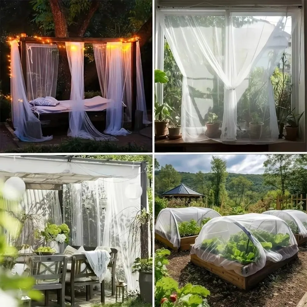 Foldable Plant Protection Netting Expandable Breathable Garden Protection Net Reusable Easy To Install Camping Mosquito Net