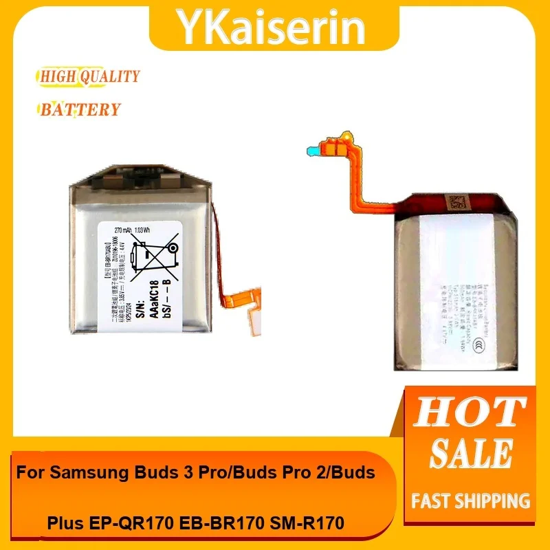 

Аккумулятор для часов Samsung Galaxy Buds 3 Pro 2 Plus EP-QR170 EB-BR170 SM-R 170 Безопасные высококачественные аккумуляторы + трек НЕТ
