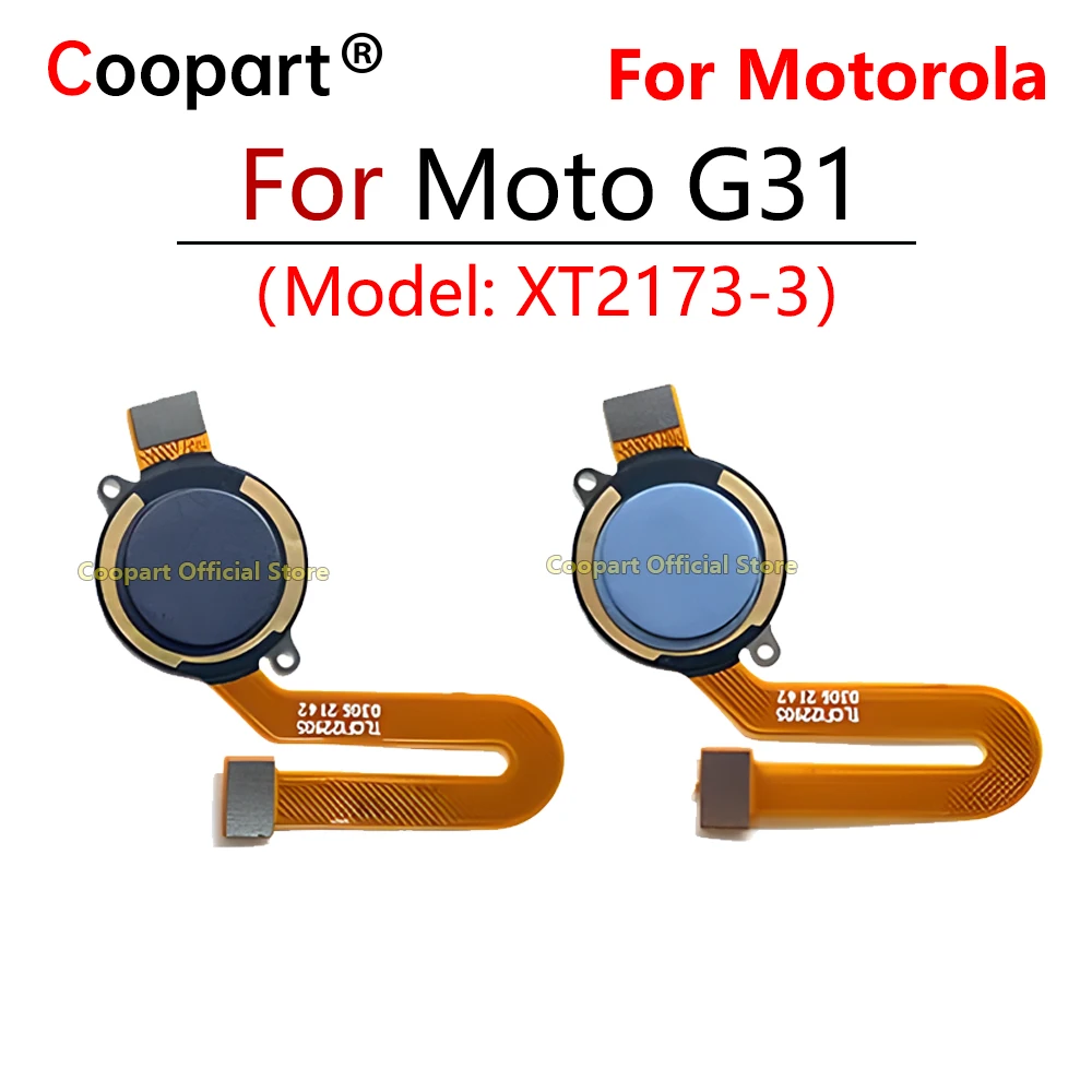 Coopart New Home Button FingerPrint Touch ID Sensor Flex Cable Ribbon For Motorola Moto G31 Replacement Parts