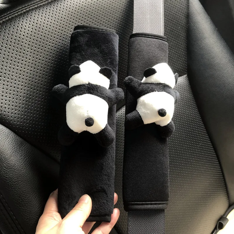 

Cute Cartoon Toy Panda Car Seatbelt Cover Seat Belt Harness Cushion Auto Shoulder Strap Protector Pad for Children