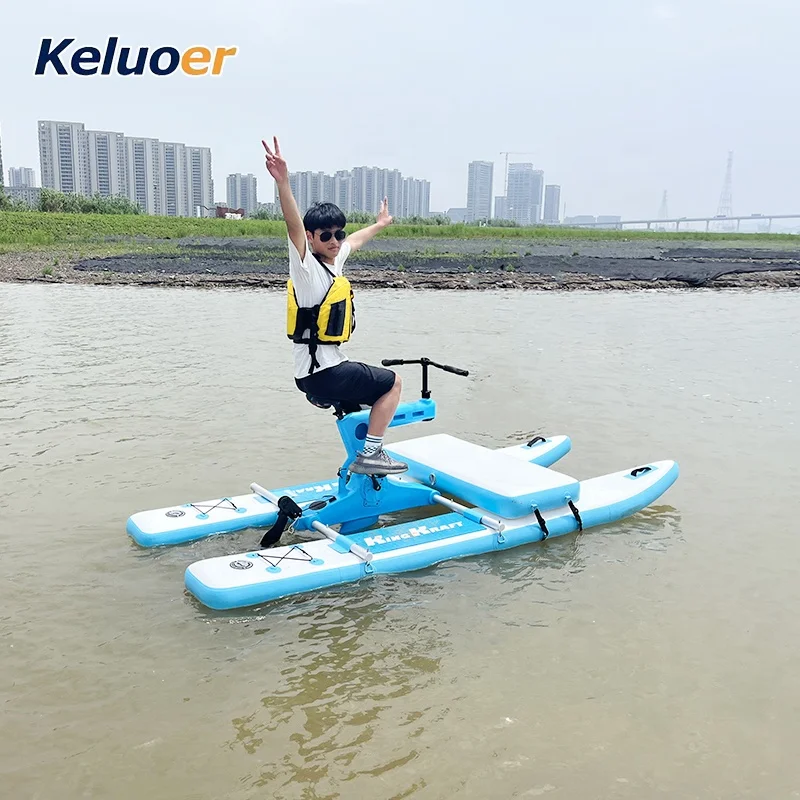 Rower wodny Rower na pedały PVC Nadmuchiwany kajak Pływający rower wodny