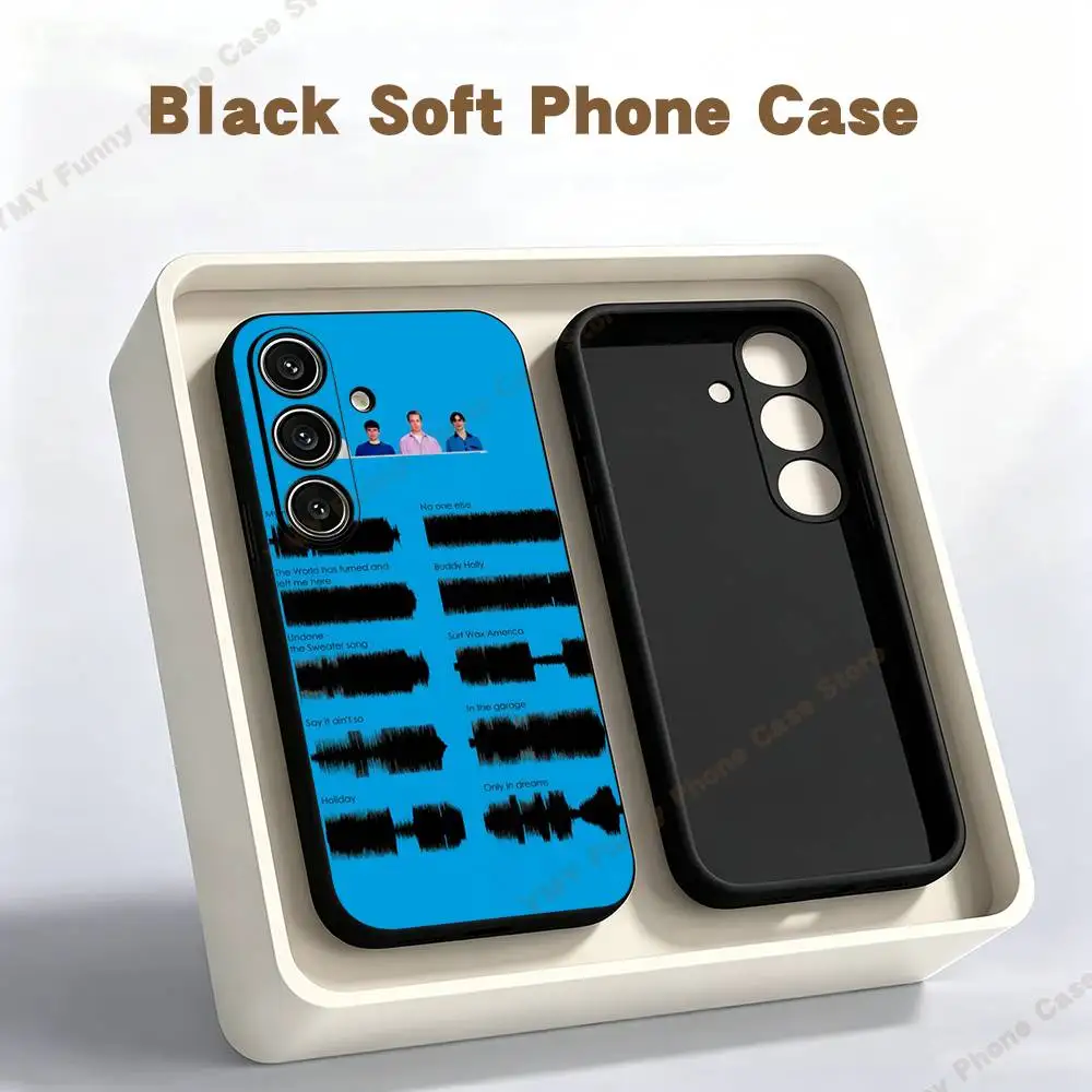 Band Weezer Silicone Case For Samsung S25 24 23 22 21 20 Plus Ultra 5G Lite Shockproof Cover